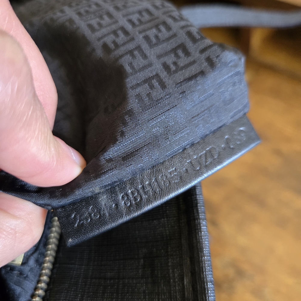 Fendi Black Leather-Trim Tote - Picture 11 of 11